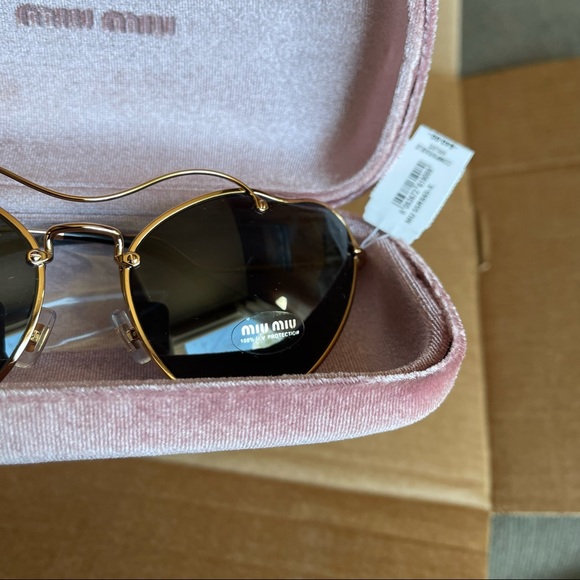NWT Miu Miu Butterfly Metal Frame Sunglasses 55mm - Picture 5 of 16